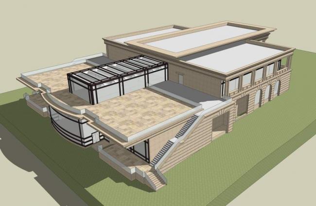 Sketchup商业模型|多层会所，售楼处，新古典风格，商业建筑