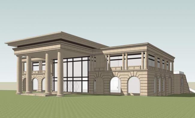 Sketchup商业模型|多层会所，售楼处，新古典风格，商业建筑