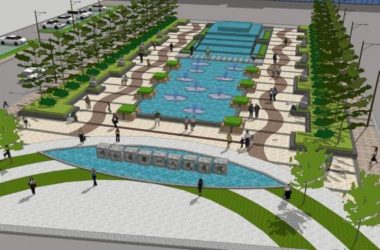 Sketchup景观模型|医院前广场，景观，现代风格-BIM建筑网