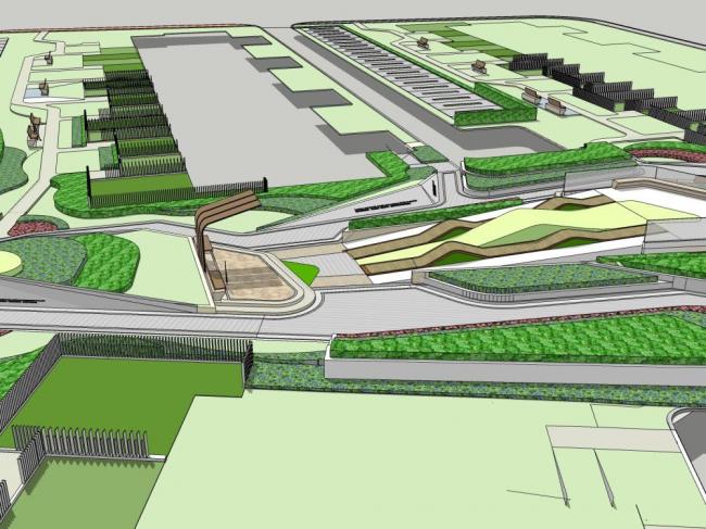 Sketchup住宅模型|小高层住宅，现代风格，景观，居住建筑