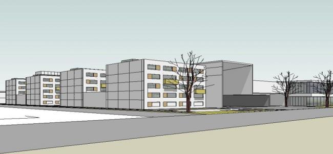 Sketchup学校模型|多层学校，教学楼，现代风格，教育建筑