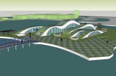 Sketchup车站路桥|候船码头，桥，交通建筑，单层，现代风格，景观-BIM建筑网