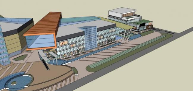Sketchup商业模型|多层商场，商业建筑 ，现代风格