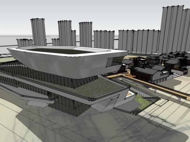 Sketchup商业模型|多层会商业建筑，现代风格