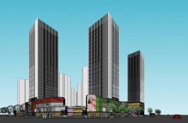 Sketchup综合体模型|高层商业综合体，酒店办公，商业裙房，现代风格-BIM建筑网