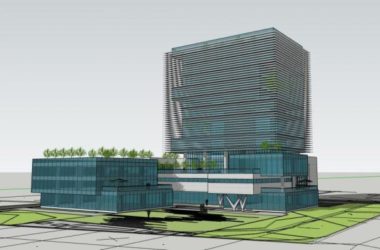 Sketchup办公模型|高层办公楼，写字楼，现代风格-BIM建筑网