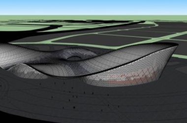 Sketchup体育馆模型|多层体育馆，现代风格-BIM建筑网