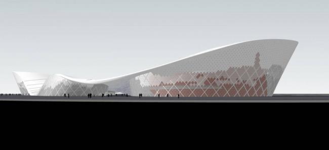 Sketchup体育馆模型|多层体育馆，现代风格