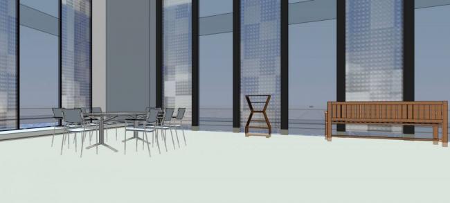 Sketchup商业模型|万达广场销售中心，现代风格，单层，商业建筑