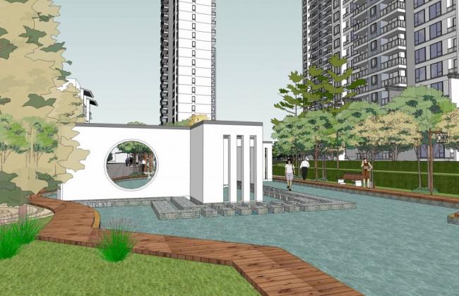 Sketchup住宅模型|高层住宅小区，居住建筑，联排别墅，花园洋房，公寓，中式风格