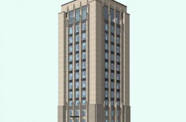 Sketchup办公模型|高层办公楼，简欧式写字楼，新古典风格-BIM建筑网