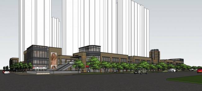 Sketchup商业模型|简欧风格，商业街，多层商场，商业裙房，古典风格