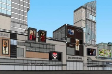 Sketchup综合体模型|高层商业综合体，现代风格，商业裙房，酒店办公-BIM建筑网