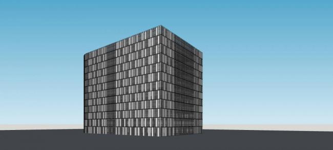 Sketchup办公模型|小高层办公楼，写字楼，现代风格