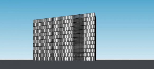 Sketchup办公模型|小高层办公楼，写字楼，现代风格