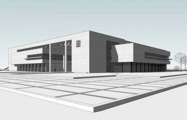 Sketchup文化模型|多层博物馆，现代风格，文化建筑