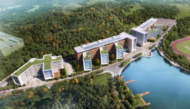 Sketchup学校模型|多层学校，教学楼，教育基地，现代风格