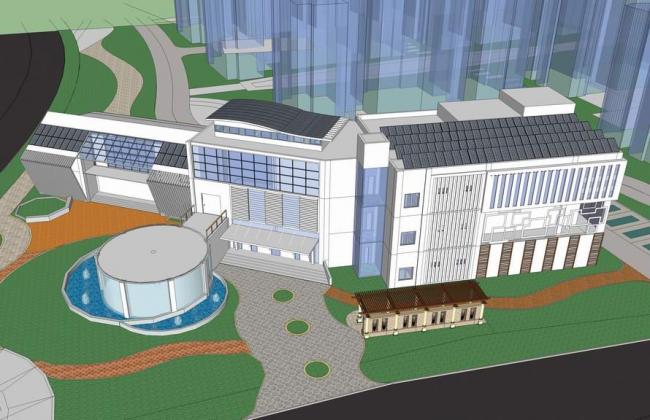 Sketchup商业模型|多层会所，客栈，中式风格，商业建筑