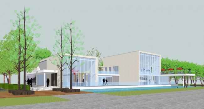 Sketchup商业模型|多层售楼处，现代风格，会所，商业建筑