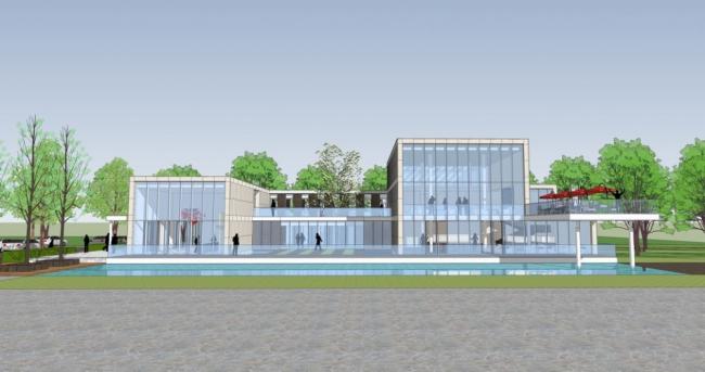 Sketchup商业模型|多层售楼处，现代风格，会所，商业建筑