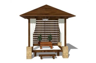 Sketchup小品模型|凉亭，新中式风格，小品，景观亭子，廊架，新东方-BIM建筑网