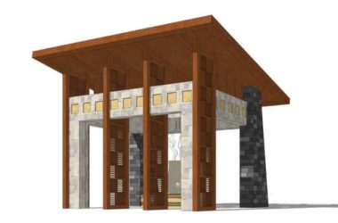 Sketchup小品模型|凉亭，新中式风格，小品，景观亭子，廊架，新东方-BIM建筑网