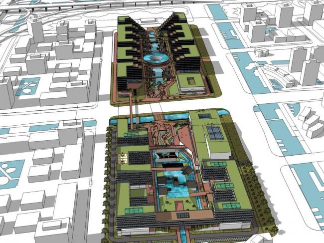 Sketchu工业厂房|多层产业园，现代风格，办公，工业建筑