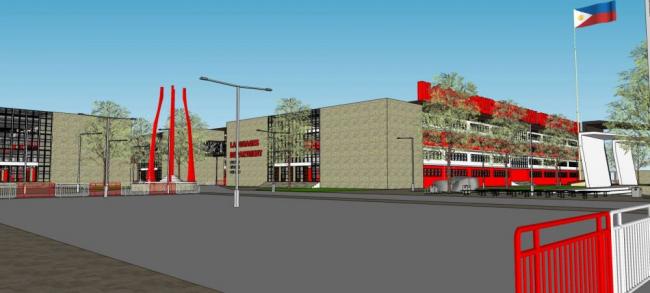 Sketchup学校模型|多层学校，教育建筑，教学楼，现代风格