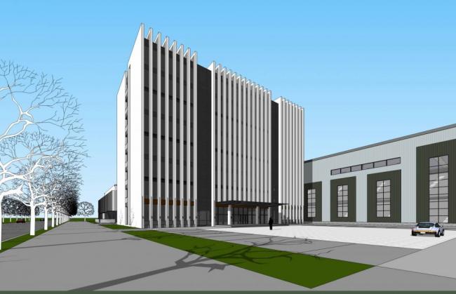 Sketchu工业厂房|多层厂房，现代风格，办公楼，工业建筑