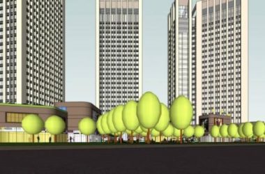 Sketchup综合体模型|高层商业综合体，现代风格，酒店办公，商业裙房-BIM建筑网