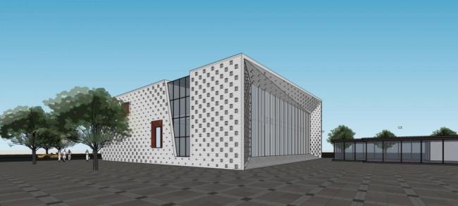 Sketchup商业模型|多层商业会所，现代风格，异形