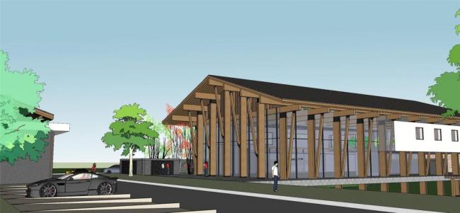 Sketchup商业模型|群体会所，多层，北方，新中式风格，商业建筑