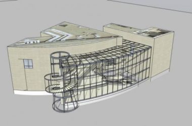 Sketchup文化模型|多层博物馆，现代风格，文化建筑-BIM建筑网