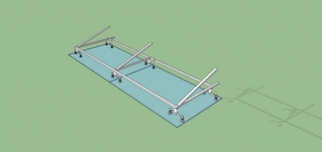 Sketchup素材模型|建筑构件，玻璃雨棚，现代风格