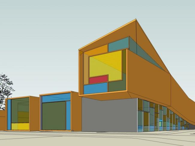 Sketchup文化模型|多层博物馆，展览馆，文化建筑，现代风格