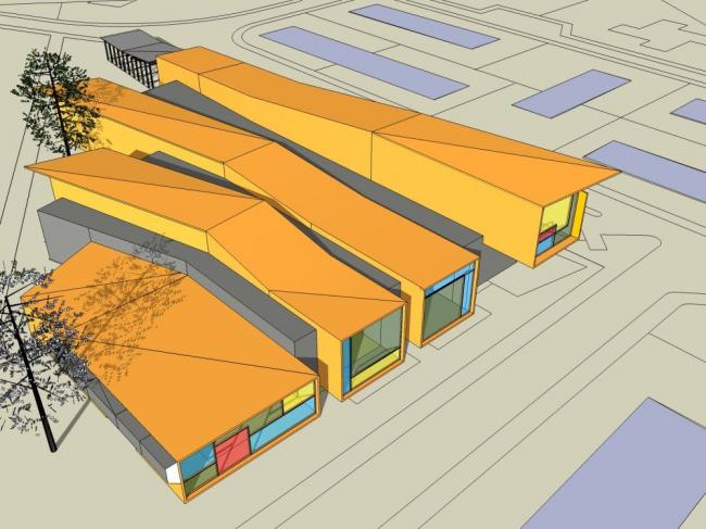 Sketchup文化模型|多层博物馆，展览馆，文化建筑，现代风格