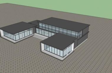 Sketchup商业模型|多层会所，商业建筑，现代风格-BIM建筑网