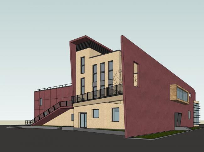 Sketchup学校模型|多层幼儿园，教育建筑，现代风格