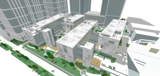 Sketchup综合体模型|超高层商业综合体，现代风格，办公酒店