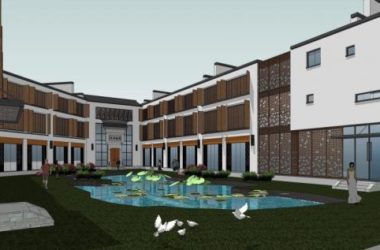 Sketchup住宅模型|多层住宅,新中式风格,居住建筑-BIM建筑网