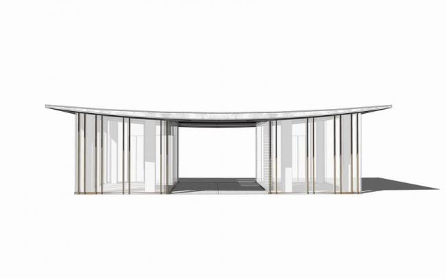 Sketchup文化模型|多层展厅，展览馆，新中式风格，文化建筑