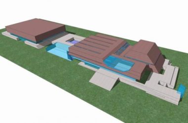 Sketchup文化模型|许昌文化中心，多层博物馆，展览馆，现代风格-BIM建筑网