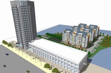 Sketchup办公模型|高层办公楼，写字楼，现代风格-BIM建筑网