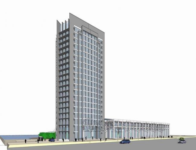 Sketchup办公模型|高层办公楼，写字楼，现代风格