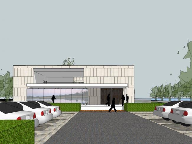 Sketchup商业模型|多层商业售楼处，现代风格