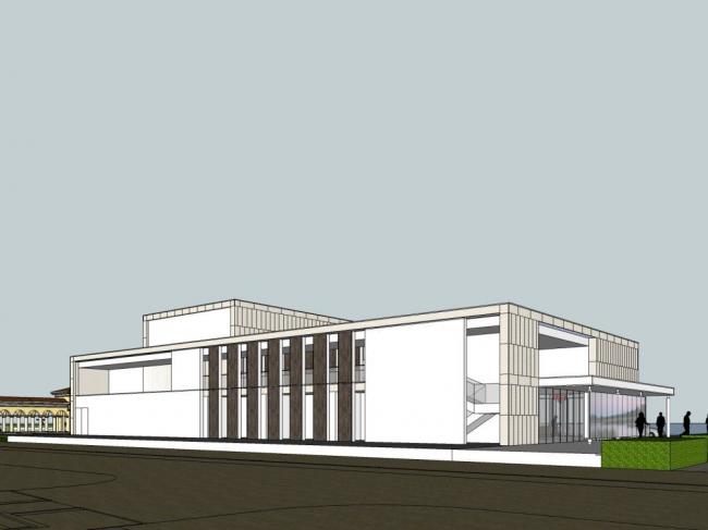 Sketchup商业模型|多层商业售楼处，现代风格