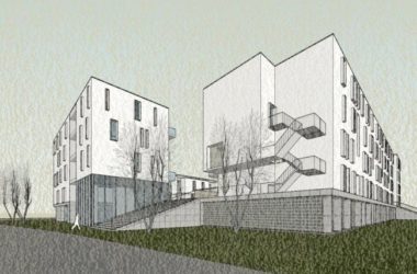 Sketchup住宅模型|多层公园住宅,现代风格,居住建筑-BIM建筑网