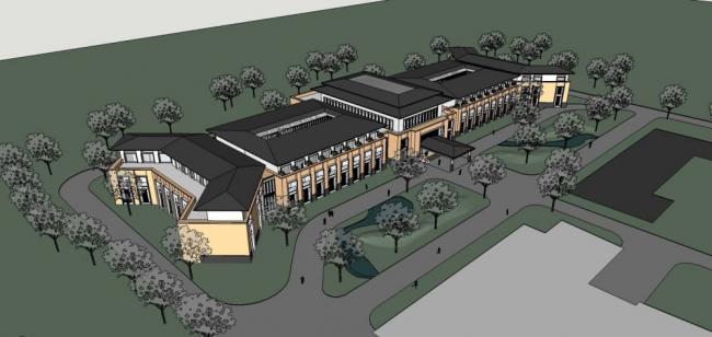 Sketchup商业模型|多层会所，草原风格，商业建筑