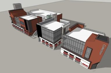 Sketchup综合体模型|商业综合体，现代风格-BIM建筑网