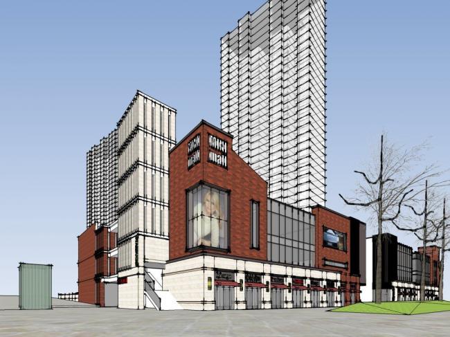 Sketchup综合体模型|商业综合体，现代风格